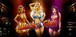 Lucky Girls com gráficos elegantes e símbolos da sorte.