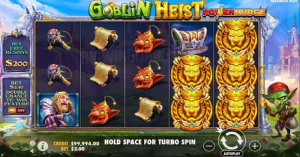 Goblin Heist Powernudge com goblins travessos e tesouros brilhantes.